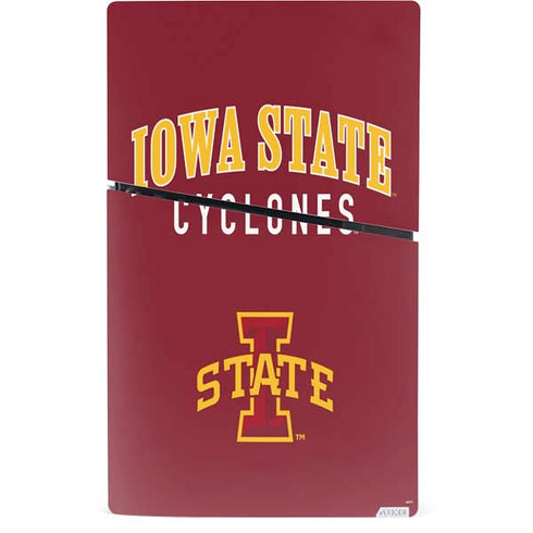 Iowa State University Collegiate Text PS5 Slim Digital Edition Console Skin