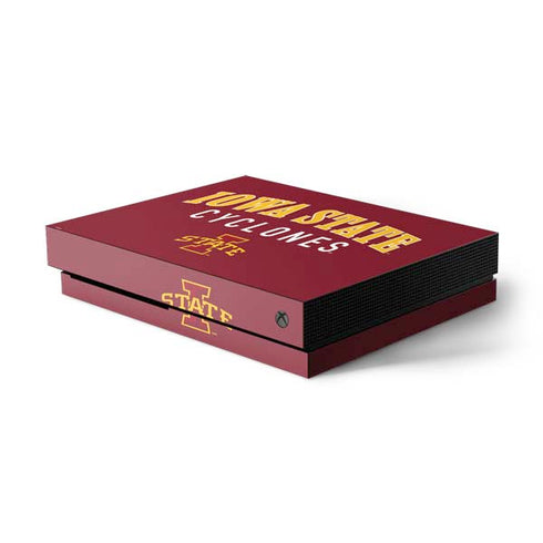 Iowa State University Collegiate Text Xbox One Skins