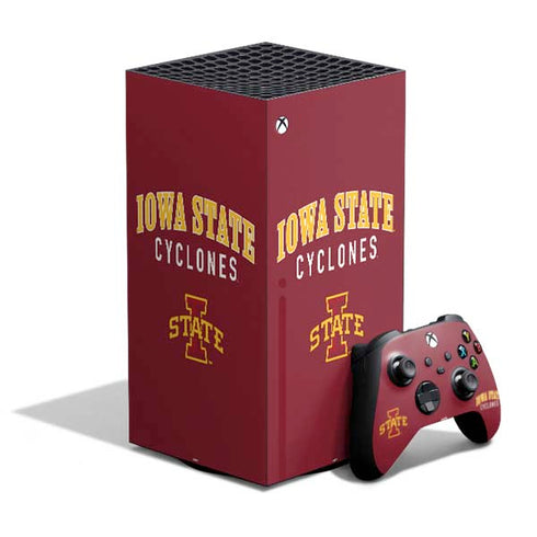 Iowa State University Collegiate Text XBox Series X Digital Edition Bundle Skin