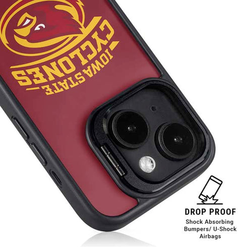 Iowa State University Cyclones iPhone 15 Kickstand Case