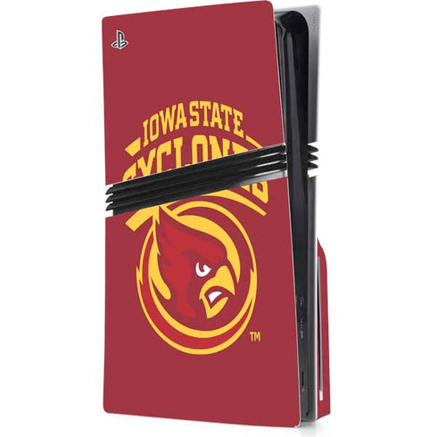Iowa State University Cyclones PS5 Pro Disk Console Skin