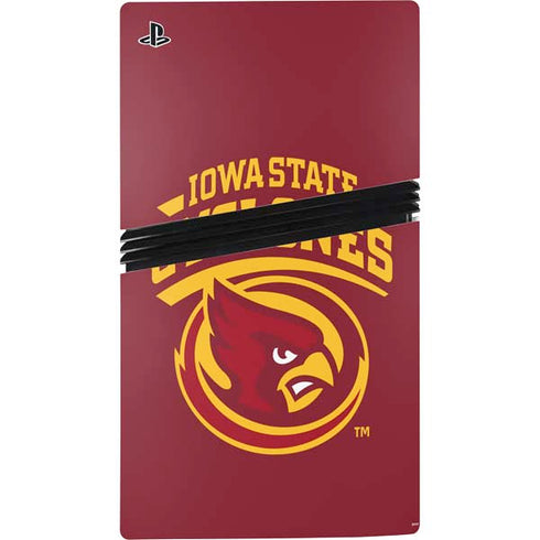 Iowa State University Cyclones PS5 Pro Disk Console Skin