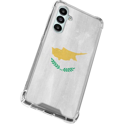 Cyprus Flag Distressed Galaxy A16 5G Clear Case
