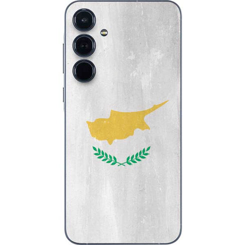 Cyprus Flag Distressed Galaxy A35 5G Skin