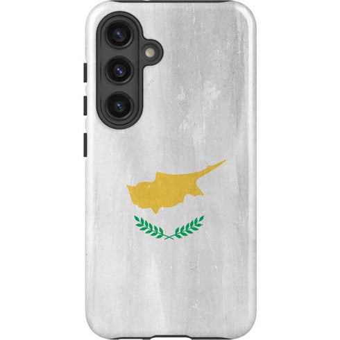 Cyprus Flag Distressed Galaxy S25 Impact Case