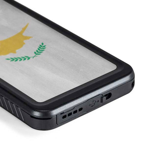 Cyprus Flag Distressed Galaxy S24 Plus Waterproof Case