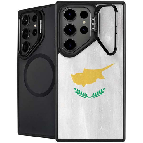 Cyprus Flag Distressed Galaxy S24 Ultra Kickstand Case
