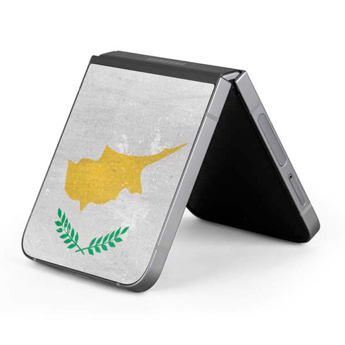 Cyprus Flag Distressed Galaxy Z Flip6 Skin