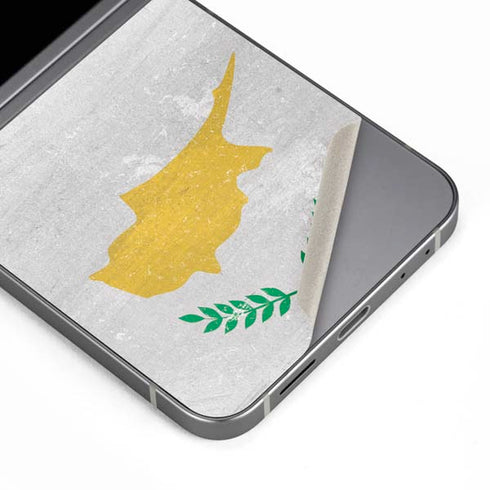Cyprus Flag Distressed Galaxy Z Flip6 Skin