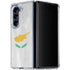 Cyprus Flag Distressed Galaxy Z Fold5 5G Clear Case