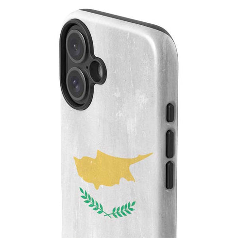 Cyprus Flag Distressed iPhone 16 Impact Case
