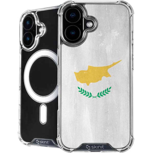 Cyprus Flag Distressed iPhone 16 MagSafe Case