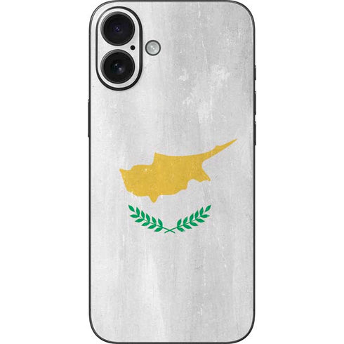 Cyprus Flag Distressed iPhone 16 Plus Skin