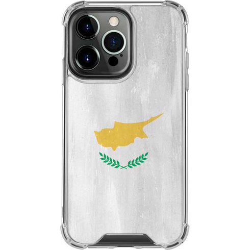 Cyprus Flag Distressed iPhone 16 Pro Clear Case