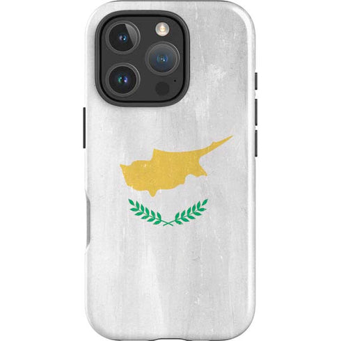 Cyprus Flag Distressed iPhone 16 Pro Impact Case