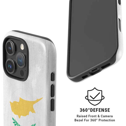Cyprus Flag Distressed iPhone 16 Pro Magsafe Impact Case