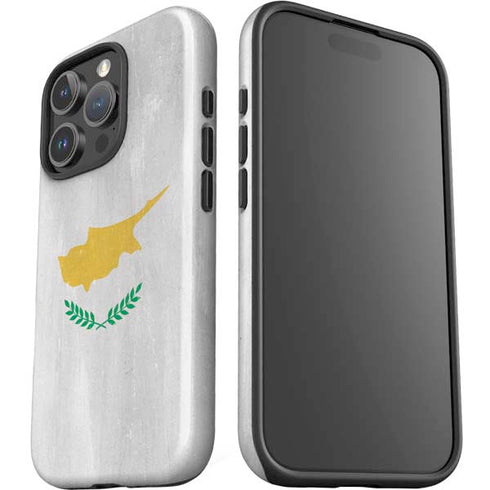 Cyprus Flag Distressed iPhone 16 Pro Max Impact Case