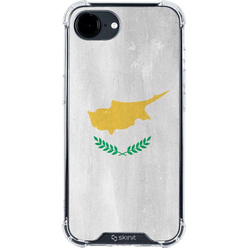 Cyprus Flag Distressed iPhone 16e Clear Case