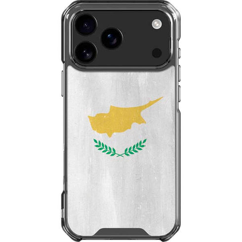 Cyprus Flag Distressed iPhone 18 Pro Max Clear Case