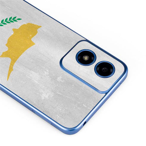 Cyprus Flag Distressed Moto G Play 4G (2024) Skin