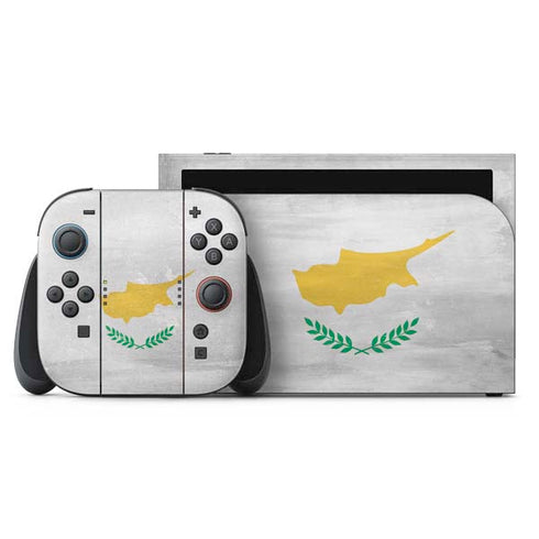 Cyprus Flag Distressed Nintendo Skins