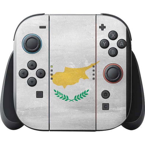 Cyprus Flag Distressed Nintendo Switch 2 (2025) with Joy-Con Skin