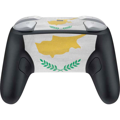 Cyprus Flag Distressed Nintendo Switch 2 (2025) Pro Controller Skin