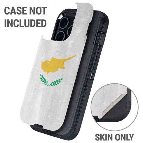 Cyprus Flag Distressed Otterbox Defender iPhone Skin