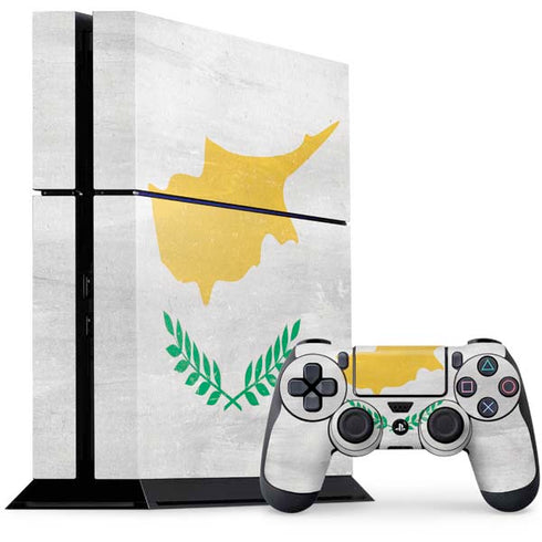 Cyprus Flag Distressed PlayStation PS4 Skins
