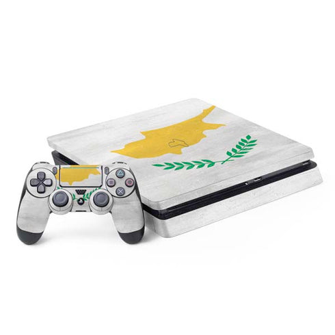 Cyprus Flag Distressed PlayStation PS4 Skins