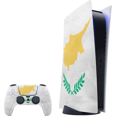 Cyprus Flag Distressed PlayStation PS5 Skins