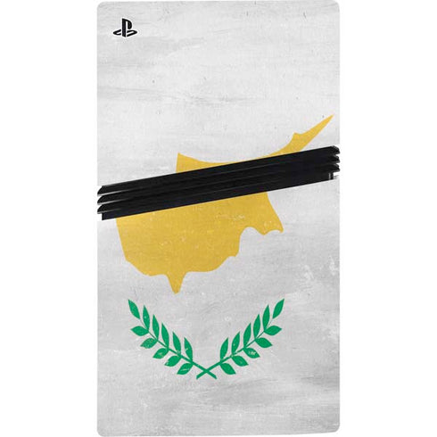 Cyprus Flag Distressed PS5 Pro Console Skin