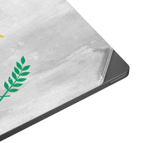 Cyprus Flag Distressed Surface Laptop 7 13.8in Skin