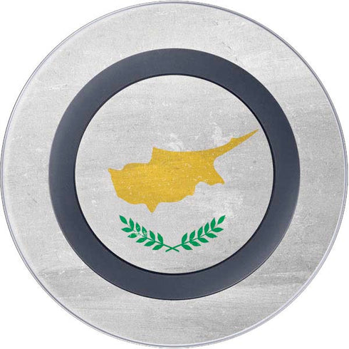 Cyprus Flag Distressed Wireless Charger Skin