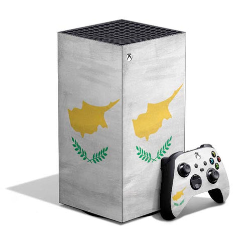 Cyprus Flag Distressed XBox Series X Digital Edition Bundle Skin