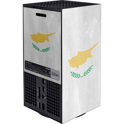 Cyprus Flag Distressed XBox Series X Digital Edition Console Skin