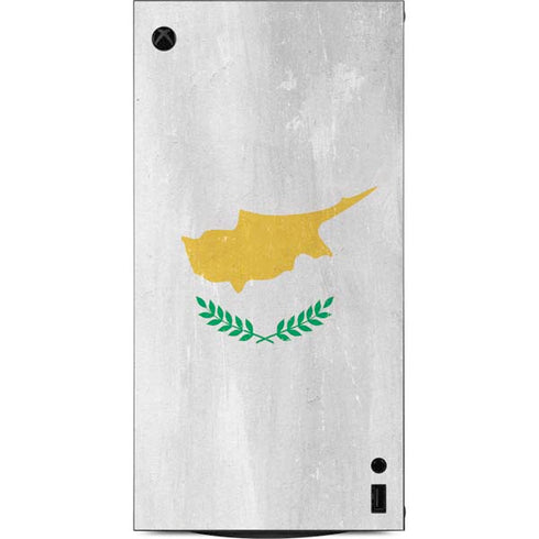 Cyprus Flag Distressed XBox Series X Digital Edition Console Skin