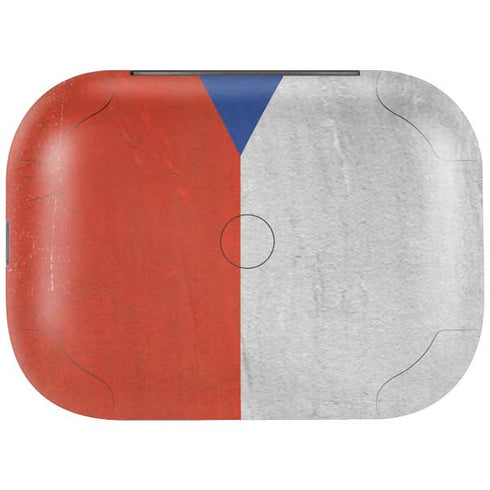 Czech Republic Flag Distressed Amazon Echo Buds Skin