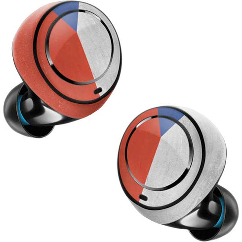 Czech Republic Flag Distressed Amazon Echo Buds Skin