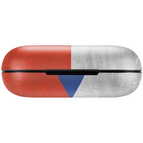 Czech Republic Flag Distressed Amazon Echo Buds Skin