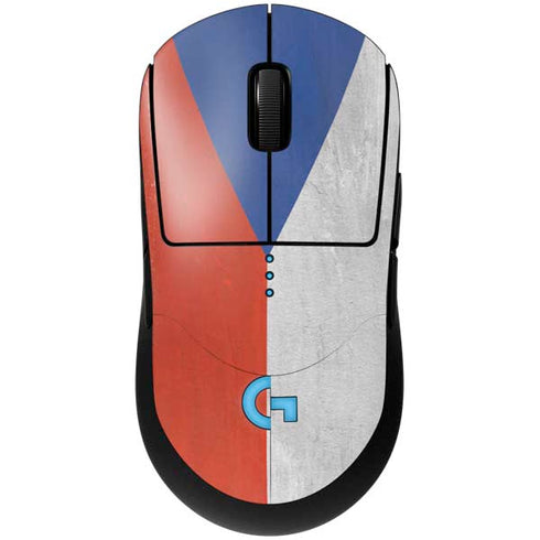 Czech Republic Flag Distressed G Pro Wireless Gaming Mouse Skin