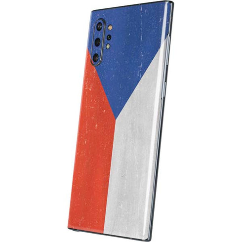 Czech Republic Flag Distressed Galaxy Note 10 Plus Skin