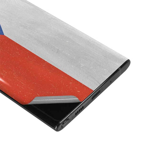 Czech Republic Flag Distressed Galaxy Note 10 Plus Skin