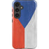 Czech Republic Flag Distressed Galaxy S25 Plus Impact Case