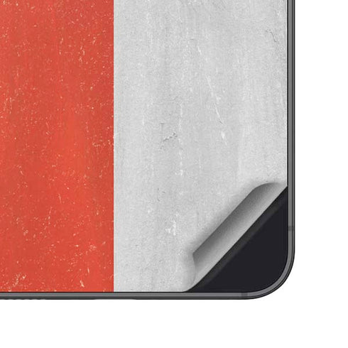 Czech Republic Flag Distressed Galaxy S25 Skin