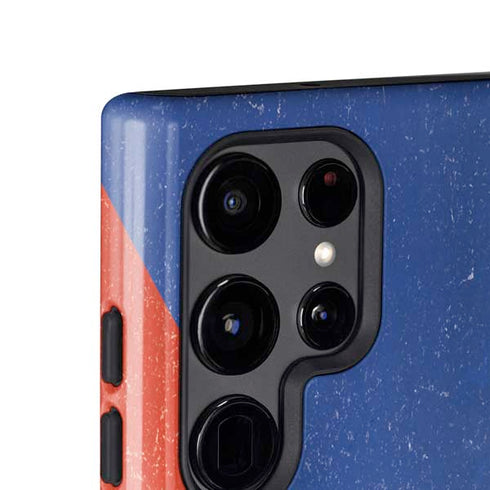 Czech Republic Flag Distressed Galaxy S25 Ultra Impact Case