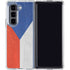 Czech Republic Flag Distressed Galaxy Z Fold5 5G Clear Case