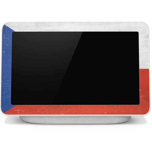 Czech Republic Flag Distressed Google Home Hub Skin