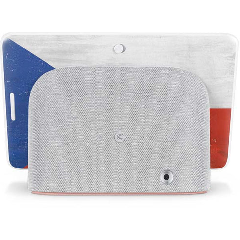 Czech Republic Flag Distressed Google Home Hub Skin
