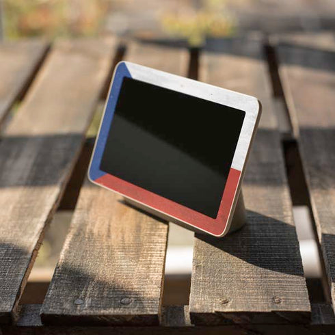 Czech Republic Flag Distressed Google Home Hub Skin